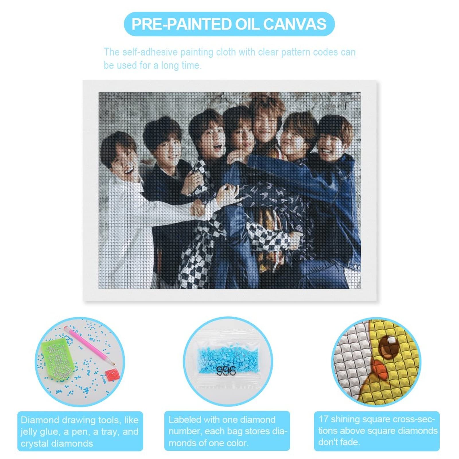 Amazon | Bts ダイヤモンドアート 韓流 ダイヤモンドアート 四角
